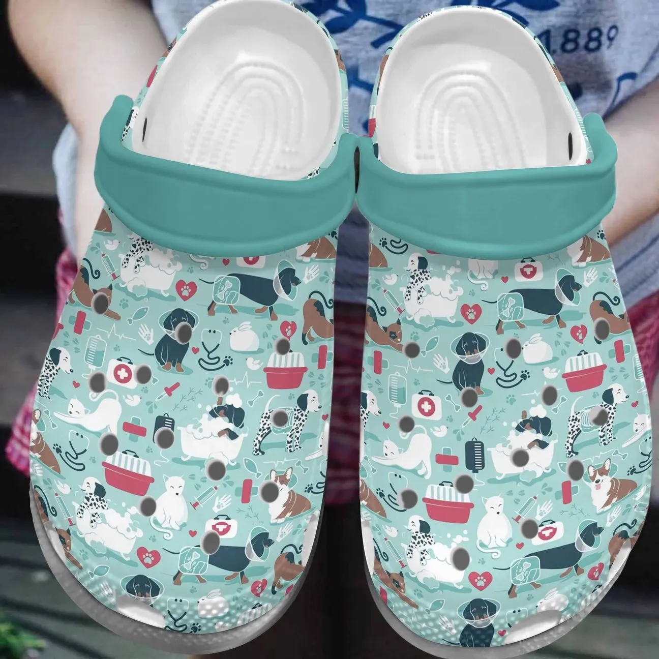 Vet Tech Personalize Clog Custom Crocs Fashionstyle Comfortable For Women Men Kid Print 3D Whitesole Vet Tech Life Vet Tech Personalize Clog Custom Crocs Fashionstyle Comfortable For Women Men Kid Print 3D Whitesole Vet Tech Life