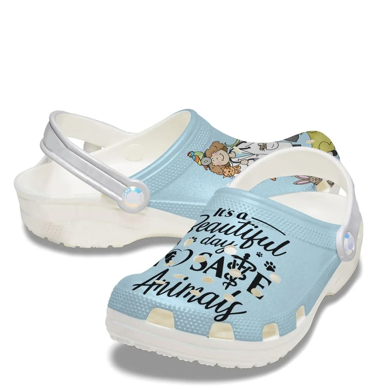 Vet Tech Personalized Clog Custom Crocs Comfortablefashion Style Comfortable For Women Men Kid Print 3D A Beautiful Day Vet Tech Personalized Clog Custom Crocs Comfortablefashion Style Comfortable For Women Men Kid Print 3D A Beautiful Day
