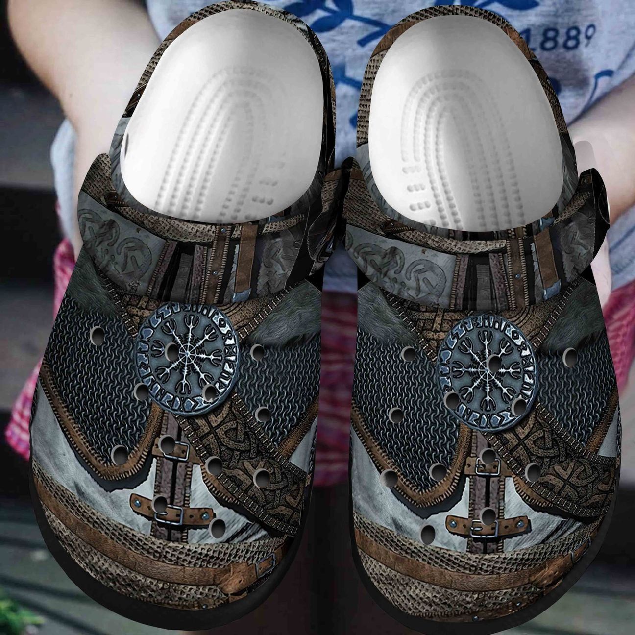 Viking Personalized Clog Custom Crocs Comfortablefashion Style Comfortable For Women Men Kid Print 3D Viking Armor Viking Personalized Clog Custom Crocs Comfortablefashion Style Comfortable For Women Men Kid Print 3D Viking Armor