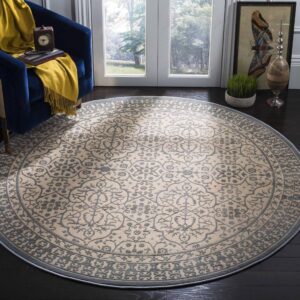Vintage Boho Round Carpet Floor Rug Living Room Bedroom Decor Round Area Rug Carpet