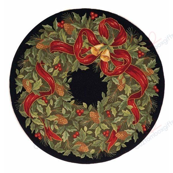 Vintage Christmas Round Carpet Floor Rug Living Room Bedroom Decor Round Area Rug Carpet Vintage Christmas Round Carpet Floor Rug Living Room Bedroom Decor Round Area Rug Carpet