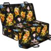 Vintage Floral Flower Pattern Print Pet Car Back Seat Cover - 8017bc364ef1