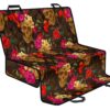 Vintage Flowers Skull Pattern Print Pet Car Back Seat Cover - bce664701069