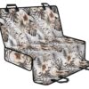 Vintage Hibiscus Plumeria Pattern Print Pet Car Back Seat Cover - 4dab351beddc