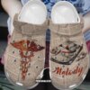 Vintage Nurse Personalized Clog Custom Crocs Comfortablefashion Style Comfortable For Women Men Kid Print 3D