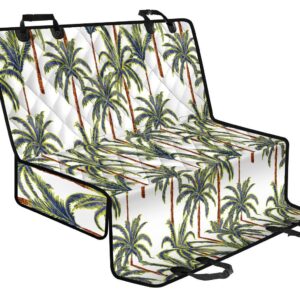 Vintage Palm Tree Beach Pattern Print Pet Car Back Seat Cover - 5252bdd41a4f