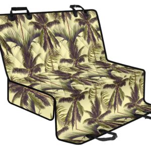 Vintage Palm Tree Pattern Print Pet Car Back Seat Cover - 6ee11bcbccd8