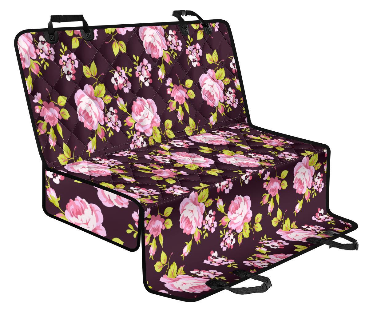 Vintage Pink Rose Floral Pattern Print Pet Car Back Seat Cover - c618fdd88cd9 Vintage Pink Rose Floral Pattern Print Pet Car Back Seat Cover - c618fdd88cd9