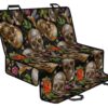 Vintage Skull Pattern Print Pet Car Back Seat Cover - 4254aa07b59e