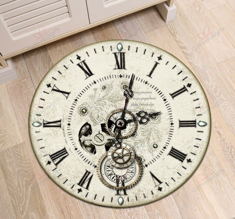 Vintage Steampunk Round Carpet Floor Rug Living Room Bedroom Decor Round Area Rug Carpet Vintage Steampunk Round Carpet Floor Rug Living Room Bedroom Decor Round Area Rug Carpet