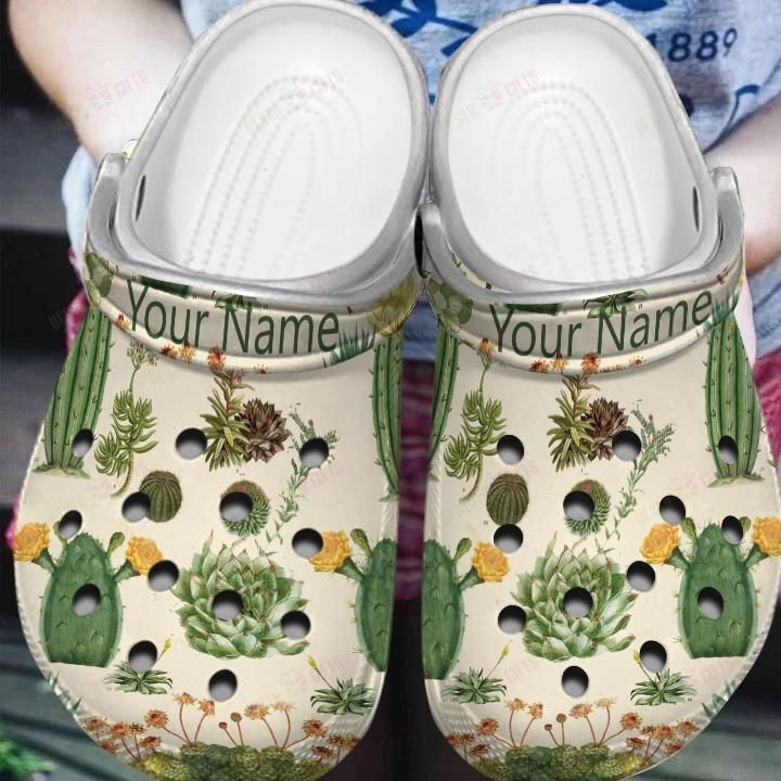 Vintage Succulent Crocs Clog Classic Clogs Shoes Vintage Succulent Crocs Clog Classic Clogs Shoes