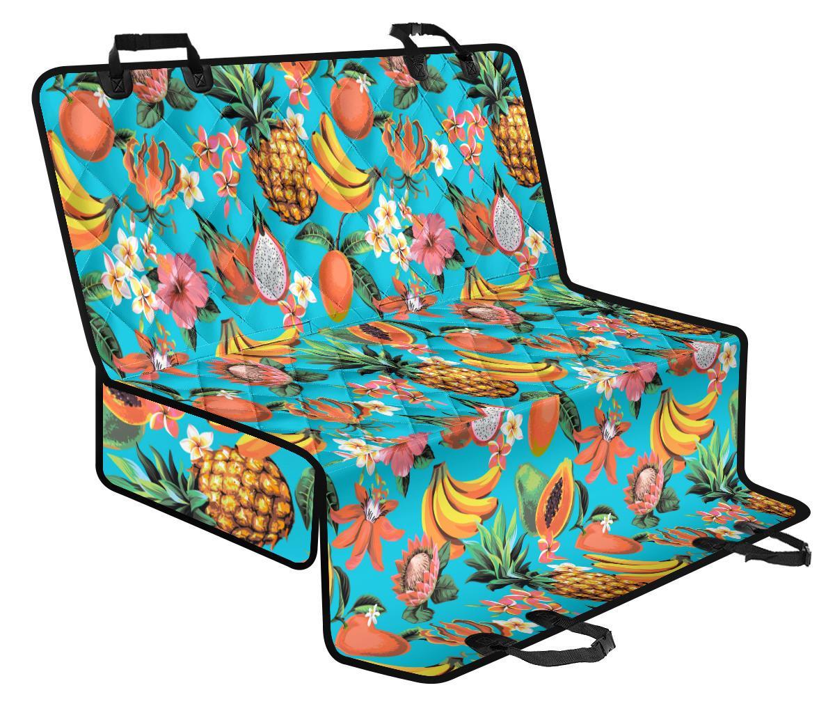 Vintage Tropical Fruits Pattern Print Pet Car Back Seat Cover - db5067856e58 Vintage Tropical Fruits Pattern Print Pet Car Back Seat Cover - db5067856e58