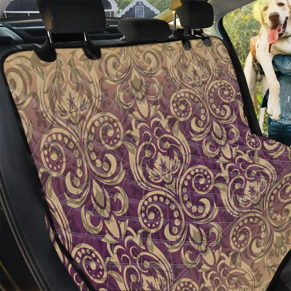Vintage Western Damask Floral Car Back Seat Cover Dog Car Seat Covers - 4eab46f992f7 Vintage Western Damask Floral Car Back Seat Cover Dog Car Seat Covers - 4eab46f992f7