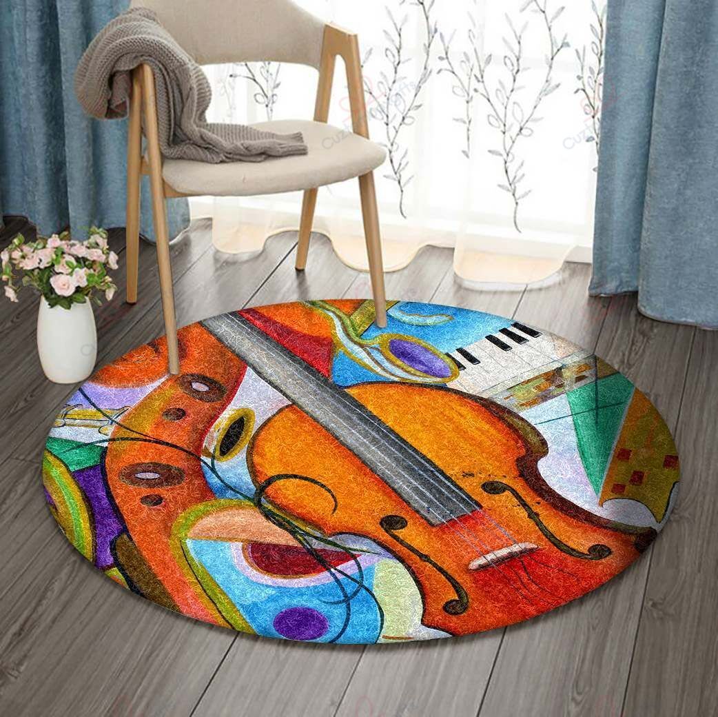 Viola Round Carpet Floor Rug Living Room Bedroom Decor Round Area Rug Carpet Viola Round Carpet Floor Rug Living Room Bedroom Decor Round Area Rug Carpet