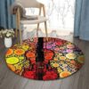 Violin Ball Round Carpet Floor Rug Living Room Bedroom Decor Round Area Rug Carpet