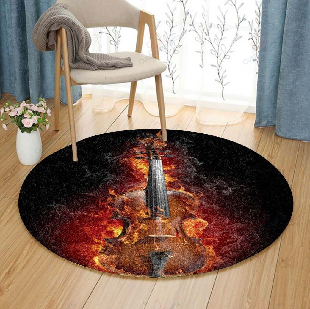 Violins Round Carpet Floor Rug Living Room Bedroom Decor Round Area Rug Carpet Violins Round Carpet Floor Rug Living Room Bedroom Decor Round Area Rug Carpet