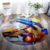 Violon Round Carpet Floor Rug Living Room Bedroom Decor Round Area Rug Carpet