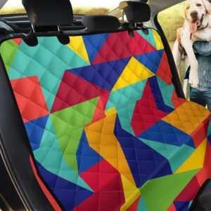 Vivid Color Mosaic Pattern Car Back Seat Cover Dog Car Seat Covers - dd4fc3dacc96
