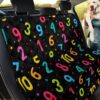 Vivid Number And Colorful Dots Car Back Seat Cover Dog Car Seat Covers - c52d4059d02b