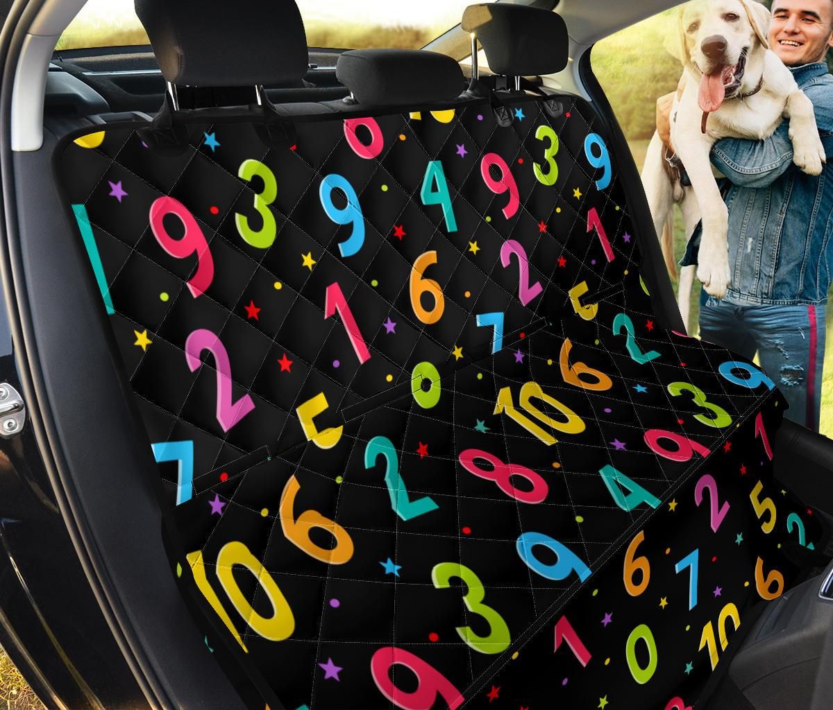 Vivid Number And Colorful Dots Car Back Seat Cover Dog Car Seat Covers - c52d4059d02b Vivid Number And Colorful Dots Car Back Seat Cover Dog Car Seat Covers - c52d4059d02b
