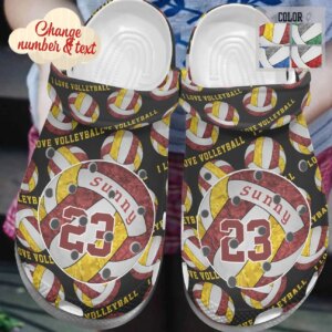 Volleyball Personalize Clog Custom Crocs Fashionstyle Comfortable For Women Men Kid Print 3D Personalized Volleyball Lovers