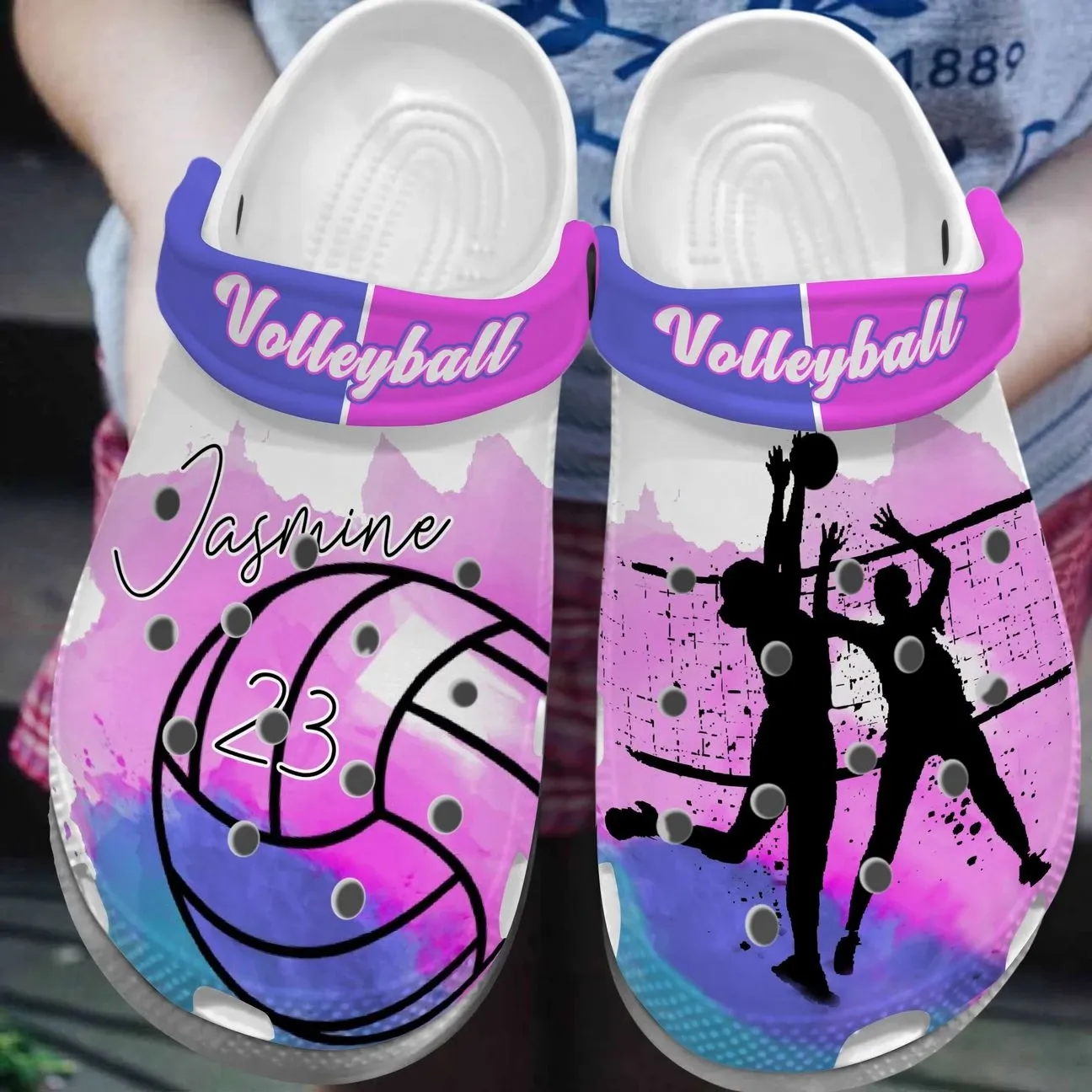 Volleyball Personalize Clog Custom Crocs Fashionstyle Comfortable For Women Men Kid Print 3D Play Volleyball Volleyball Personalize Clog Custom Crocs Fashionstyle Comfortable For Women Men Kid Print 3D Play Volleyball