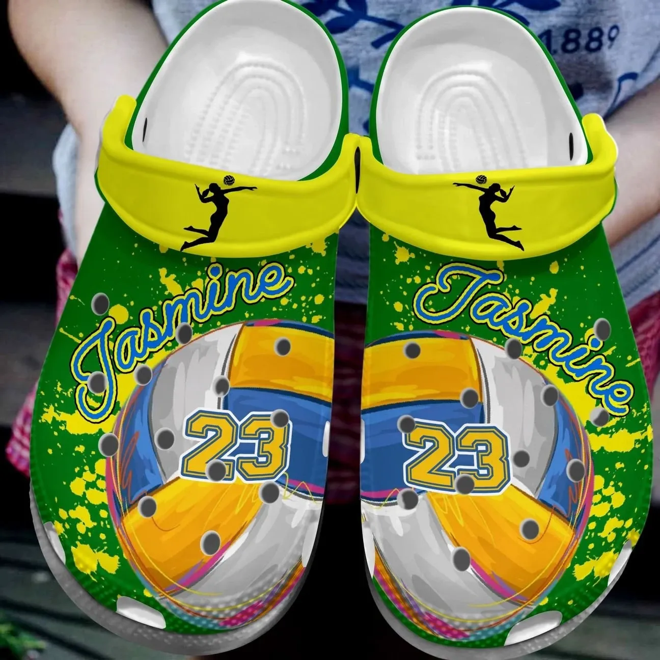 Volleyball Personalize Clog Custom Crocs Fashionstyle Comfortable For Women Men Kid Print 3D Volleyball Lover Volleyball Personalize Clog Custom Crocs Fashionstyle Comfortable For Women Men Kid Print 3D Volleyball Lover