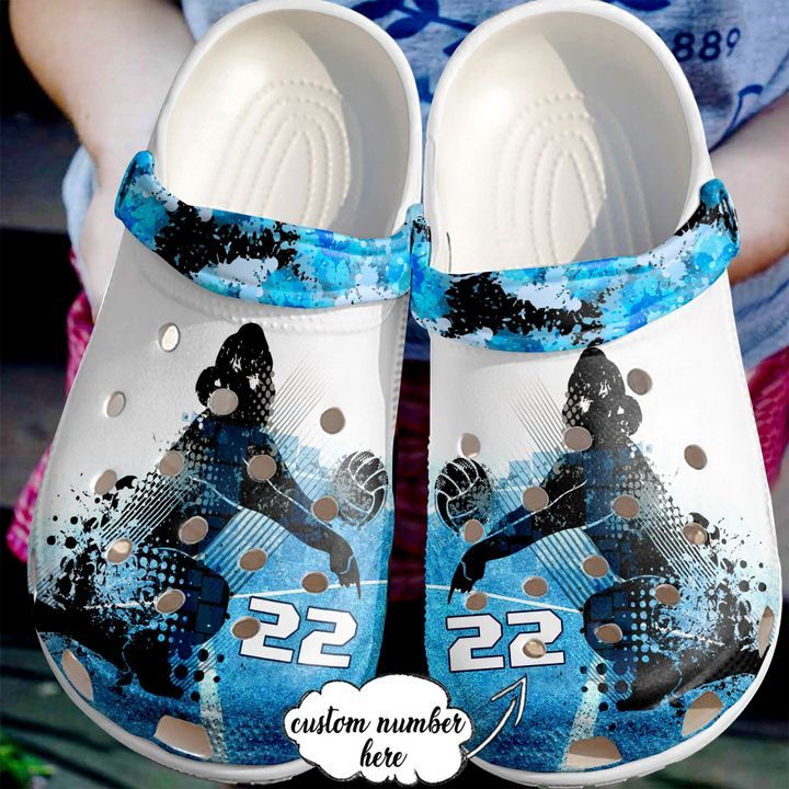 Volleyball Personalized Blue Ice Sku 2693 Crocs Crocband Clog Comfortable For Mens Womens Classic Clog Water Shoes Volleyball Personalized Blue Ice Sku 2693 Crocs Crocband Clog Comfortable For Mens Womens Classic Clog Water Shoes