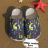 Volleyball Personalized Catcher Sku 2701 Crocs Crocband Clog Comfortable For Mens Womens Classic Clog Water Shoes