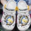 Volleyball Personalized Clog Custom Crocs Comfortablefashion Style Comfortable For Women Men Kid Print 3D 1