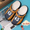 Volleyball Personalized Clog Custom Crocs Comfortablefashion Style Comfortable For Women Men Kid Print 3D Blue Orange
