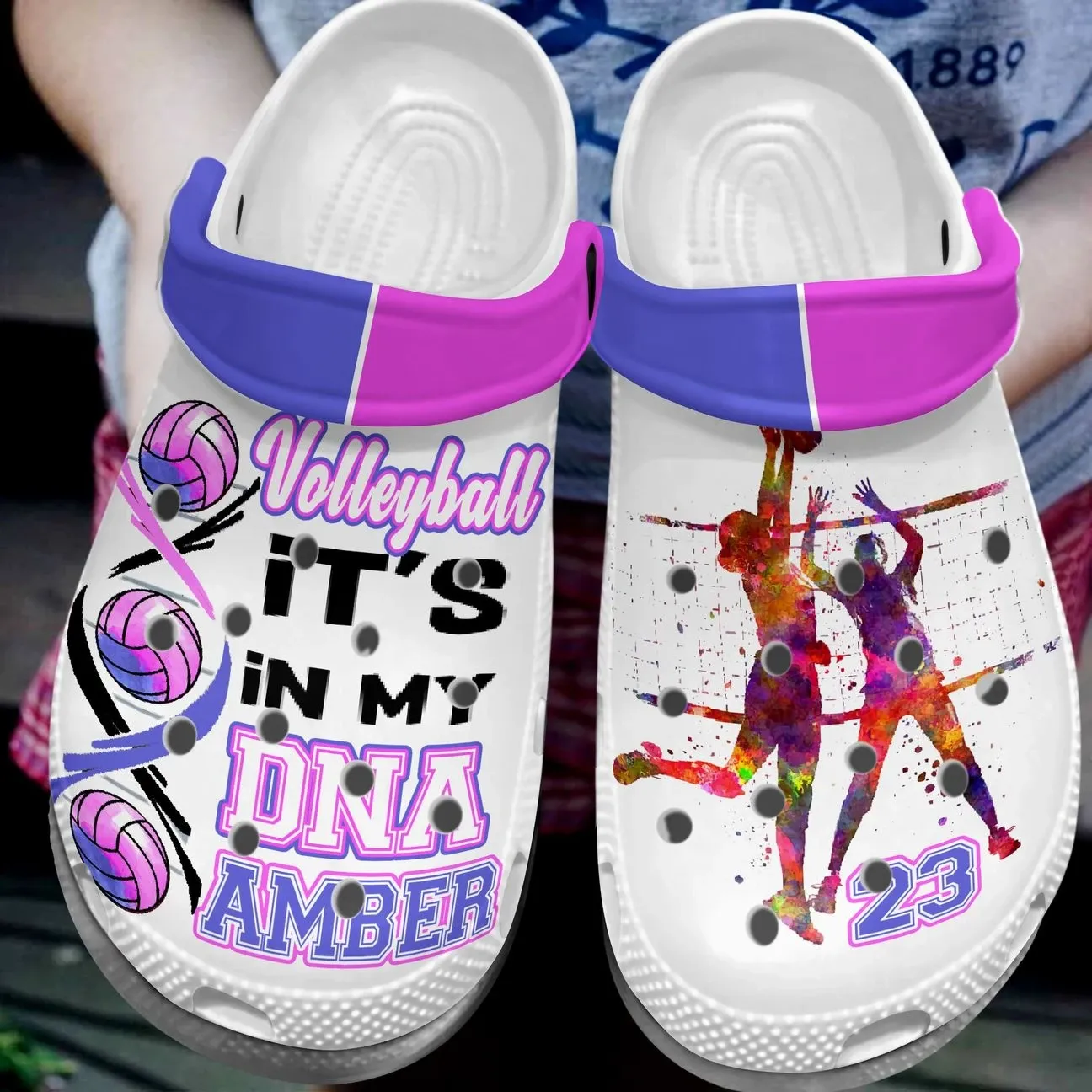 Volleyball Personalized Clog Custom Crocs Comfortablefashion Style Comfortable For Women Men Kid Print 3D Blue Pink Volleyball Volleyball Personalized Clog Custom Crocs Comfortablefashion Style Comfortable For Women Men Kid Print 3D Blue Pink Volleyball