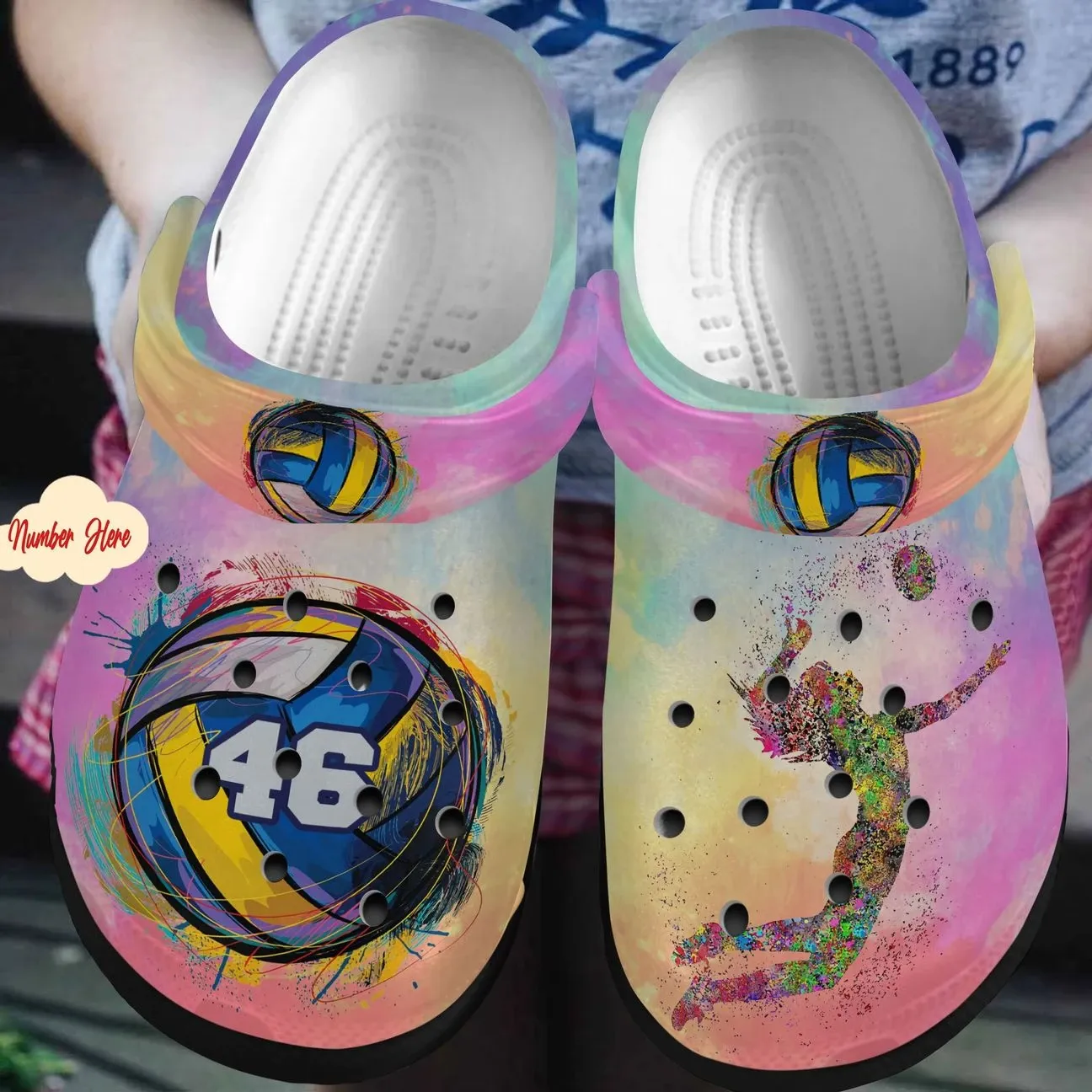 Volleyball Personalized Clog Custom Crocs Comfortablefashion Style Comfortable For Women Men Kid Print 3D Cool Volleyball Volleyball Personalized Clog Custom Crocs Comfortablefashion Style Comfortable For Women Men Kid Print 3D Cool Volleyball