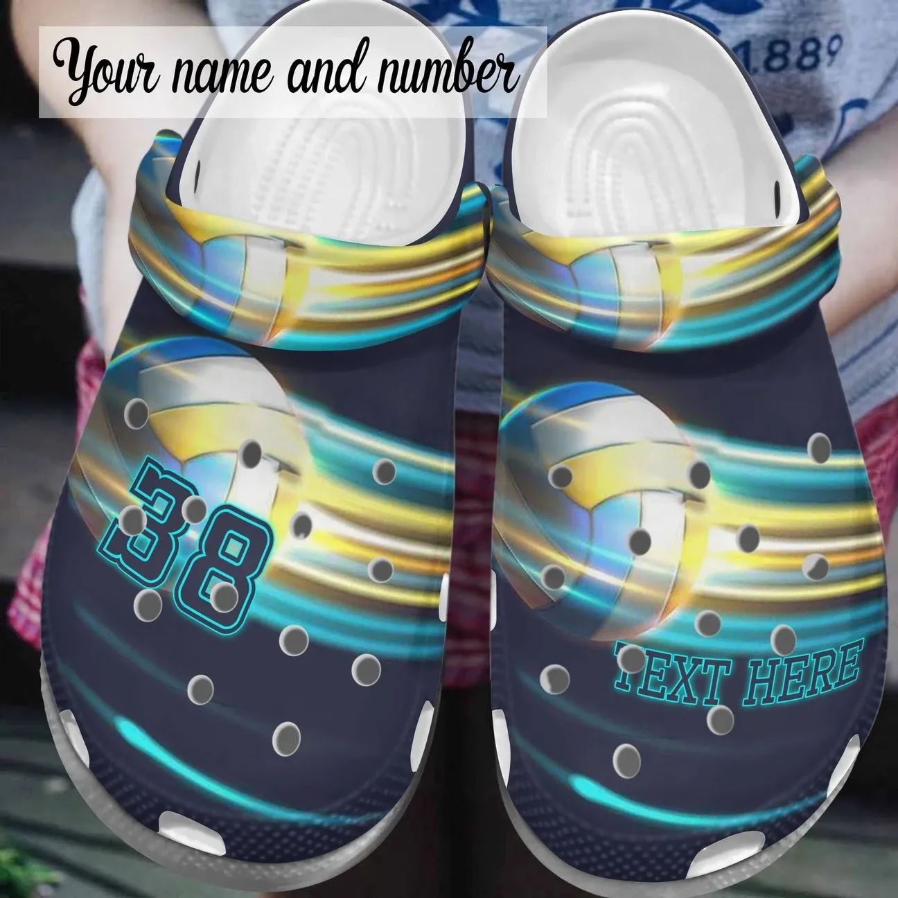 Volleyball Personalized Clog Custom Crocs Comfortablefashion Style Comfortable For Women Men Kid Print 3D Flashlight Volleyball Personalized Clog Custom Crocs Comfortablefashion Style Comfortable For Women Men Kid Print 3D Flashlight