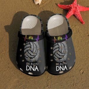 Volleyball Personalized Clog Custom Crocs Comfortablefashion Style Comfortable For Women Men Kid Print 3D It’S In My Dna