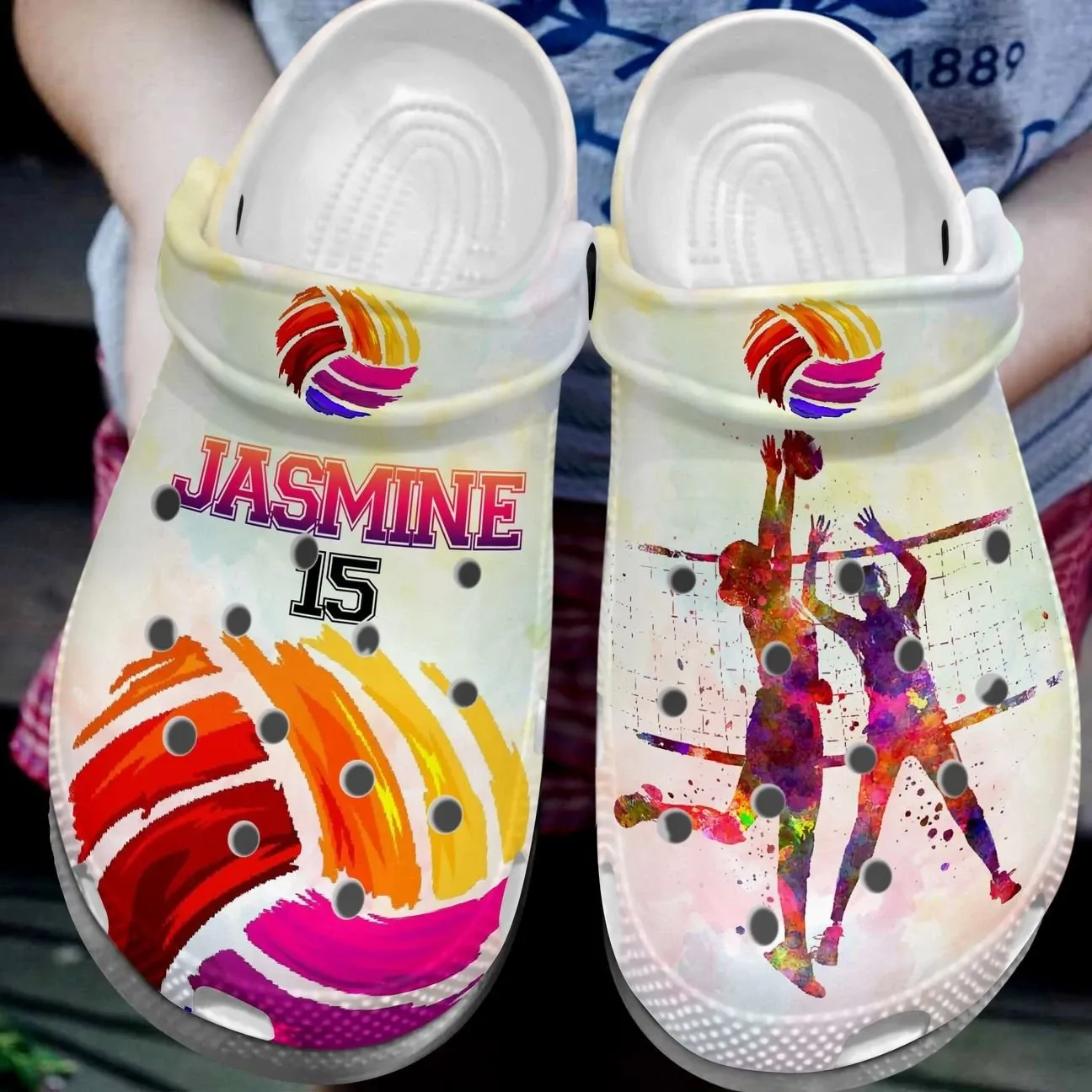 Volleyball Personalized Clog Custom Crocs Comfortablefashion Style Comfortable For Women Men Kid Print 3D Play Volleyball Volleyball Personalized Clog Custom Crocs Comfortablefashion Style Comfortable For Women Men Kid Print 3D Play Volleyball