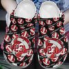 Volleyball Personalized Clog Custom Crocs Comfortablefashion Style Comfortable For Women Men Kid Print 3D Red Volleyball