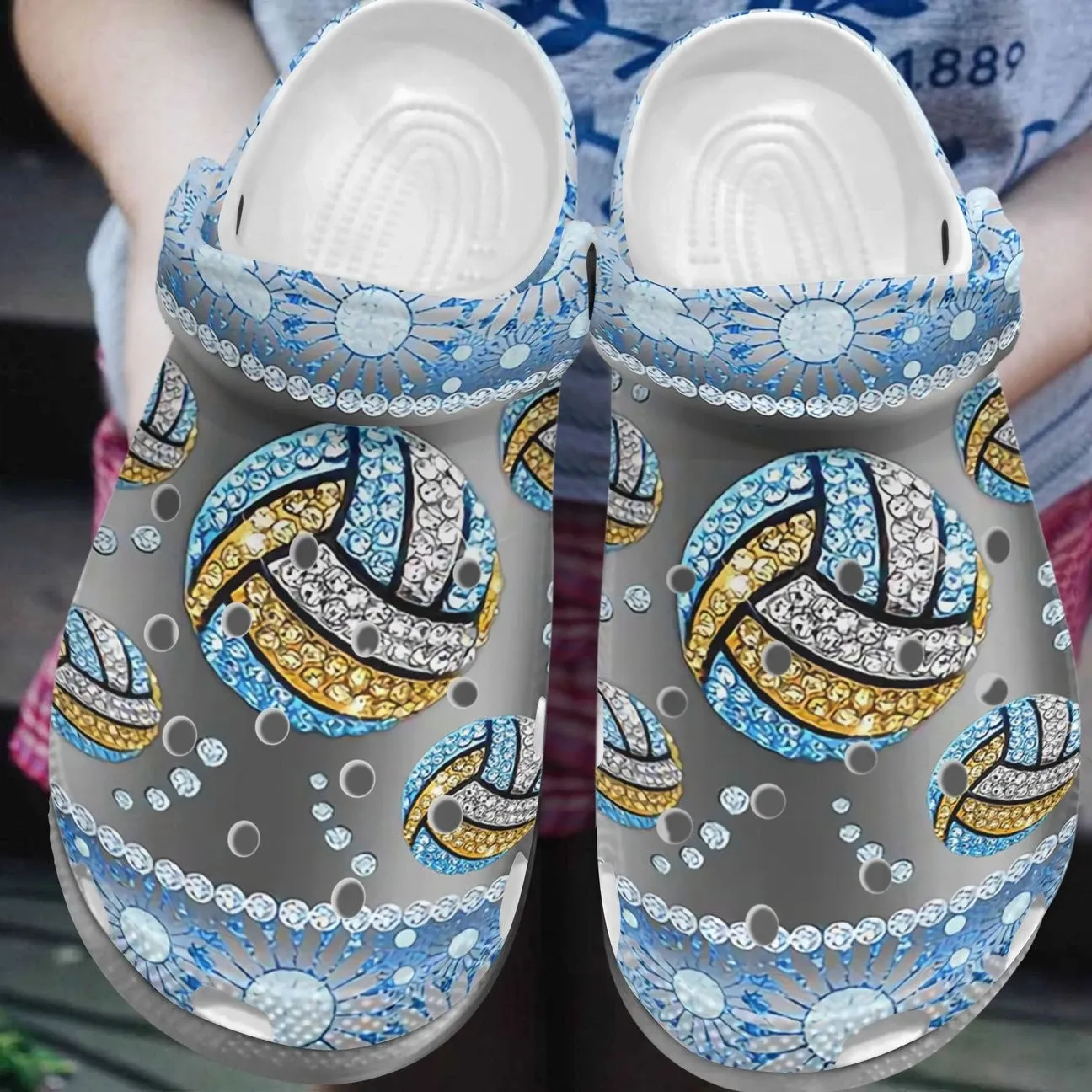 Volleyball Personalized Clog Custom Crocs Comfortablefashion Style Comfortable For Women Men Kid Print 3D Sparkle Volleyball Volleyball Personalized Clog Custom Crocs Comfortablefashion Style Comfortable For Women Men Kid Print 3D Sparkle Volleyball