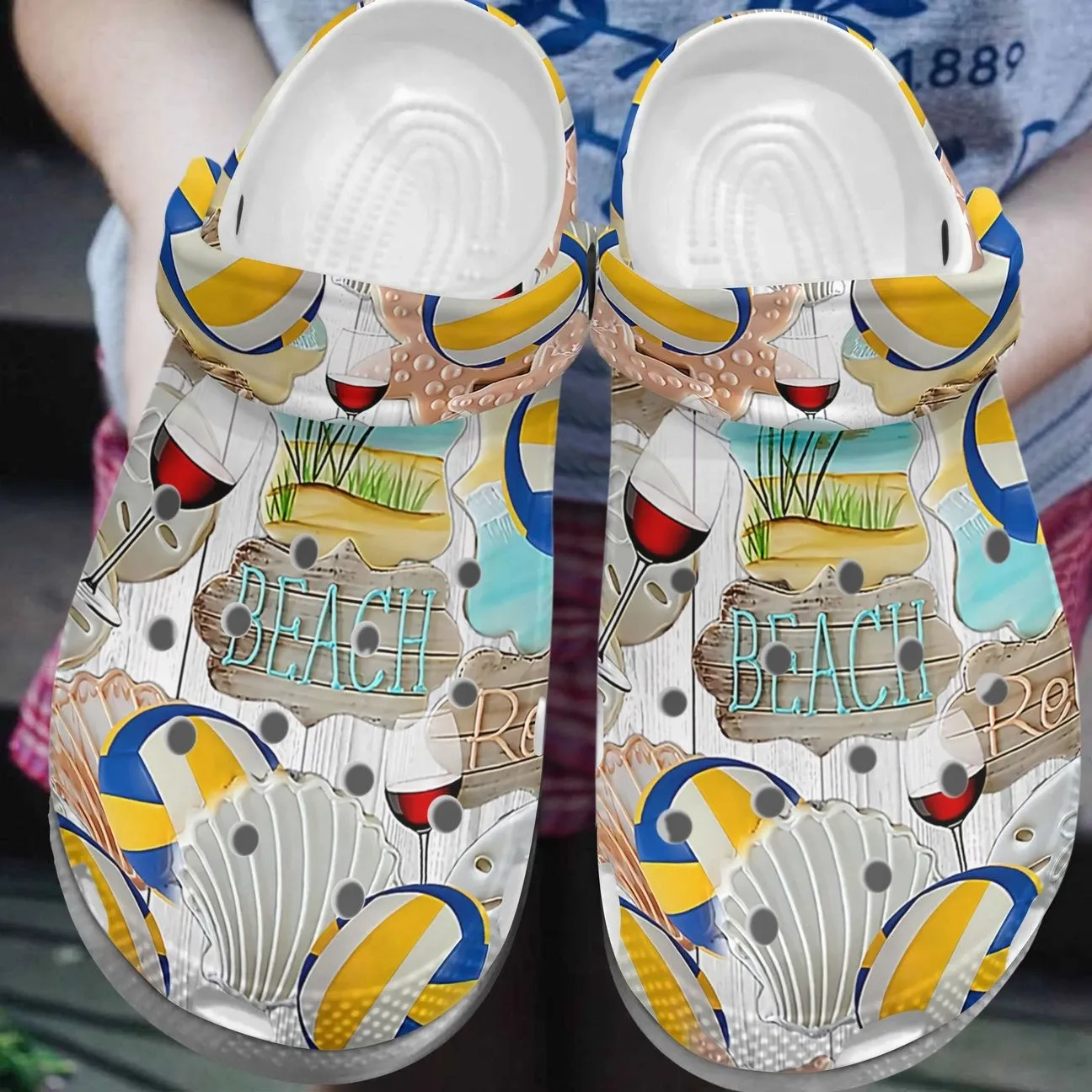 Volleyball Personalized Clog Custom Crocs Comfortablefashion Style Comfortable For Women Men Kid Print 3D Volleyball And Beach Volleyball Personalized Clog Custom Crocs Comfortablefashion Style Comfortable For Women Men Kid Print 3D Volleyball And Beach