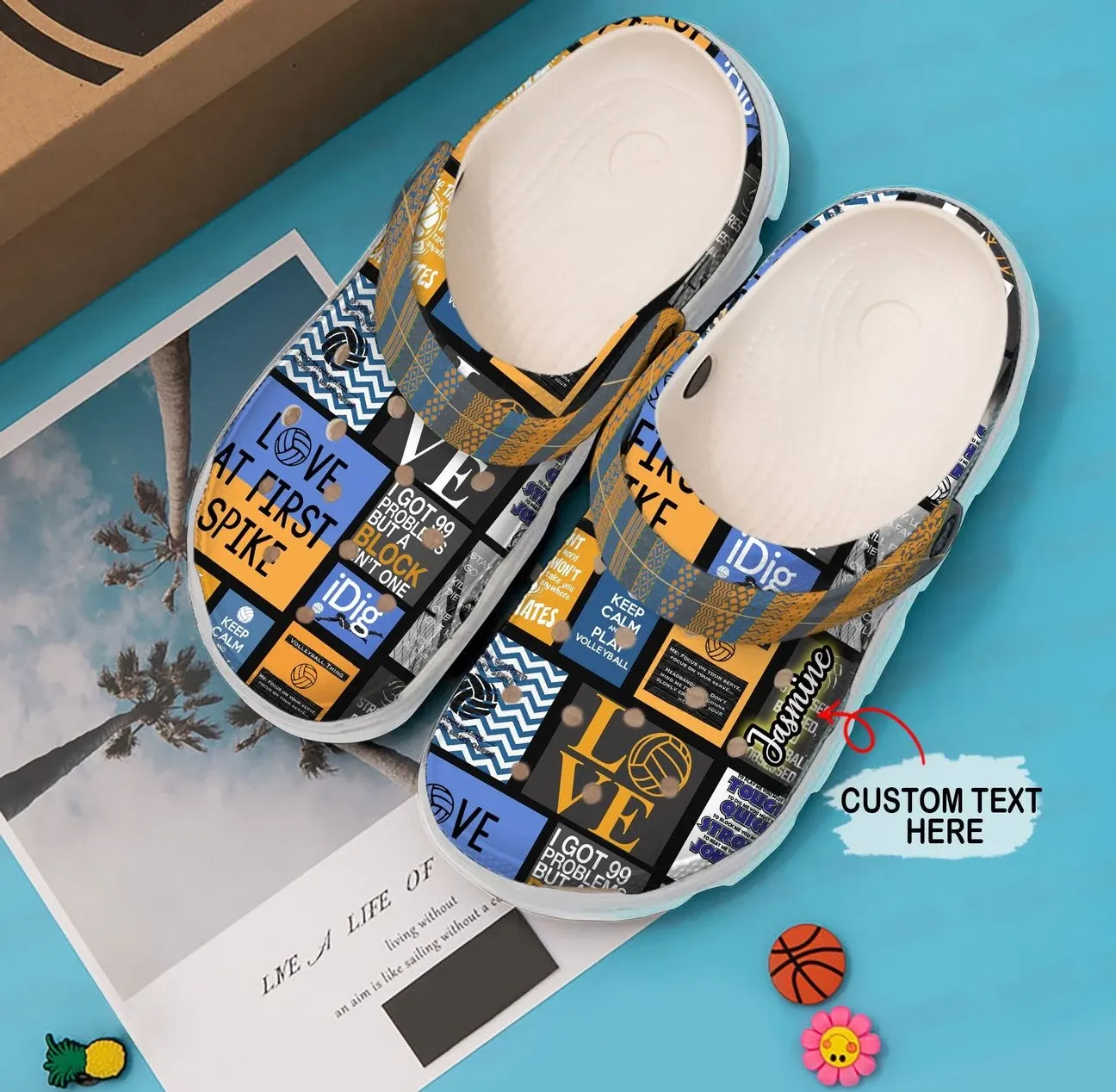 Volleyball Personalized Clog Custom Crocs Comfortablefashion Style Comfortable For Women Men Kid Print 3D Volleyball Collection Volleyball Personalized Clog Custom Crocs Comfortablefashion Style Comfortable For Women Men Kid Print 3D Volleyball Collection