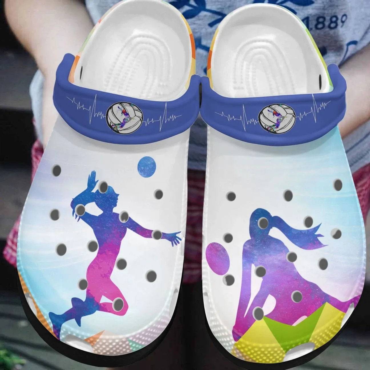 Volleyball Personalized Clog Custom Crocs Comfortablefashion Style Comfortable For Women Men Kid Print 3D Volleyball In A Heartbeat Volleyball Personalized Clog Custom Crocs Comfortablefashion Style Comfortable For Women Men Kid Print 3D Volleyball In A Heartbeat