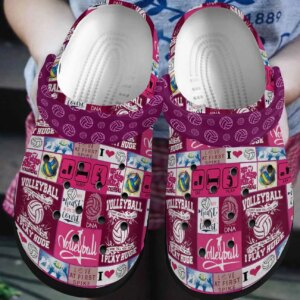 Volleyball Personalized Clog Custom Crocs Comfortablefashion Style Comfortable For Women Men Kid Print 3D Volleyball Lover