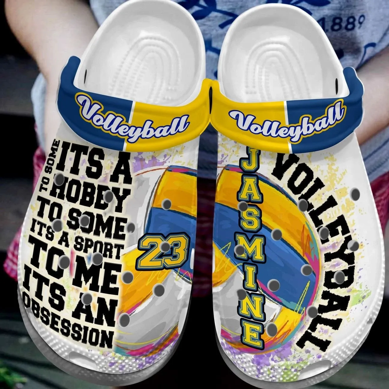 Volleyball Personalized Clog Custom Crocs Comfortablefashion Style Comfortable For Women Men Kid Print 3D Volleyball Obsession Volleyball Personalized Clog Custom Crocs Comfortablefashion Style Comfortable For Women Men Kid Print 3D Volleyball Obsession