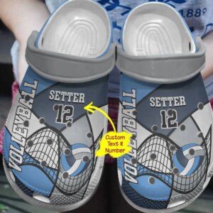 Volleyball Personalized Clog Custom Crocs Comfortablefashion Style Comfortable For Women Men Kid Print 3D Volleyball Time
