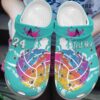 Volleyball Personalized Clog Custom Crocs Comfortablefashion Style Comfortable For Women Men Kid Print 3D Watercolor Volleyball