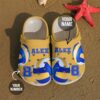 Volleyball Personalized Clog Custom Crocs Comfortablefashion Style Comfortable For Women Men Kid Print 3D Yellow & Blue