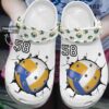 Volleyball Personalized Crocs Clog Classic Clog Whitesole Volleyball Lover Shoes