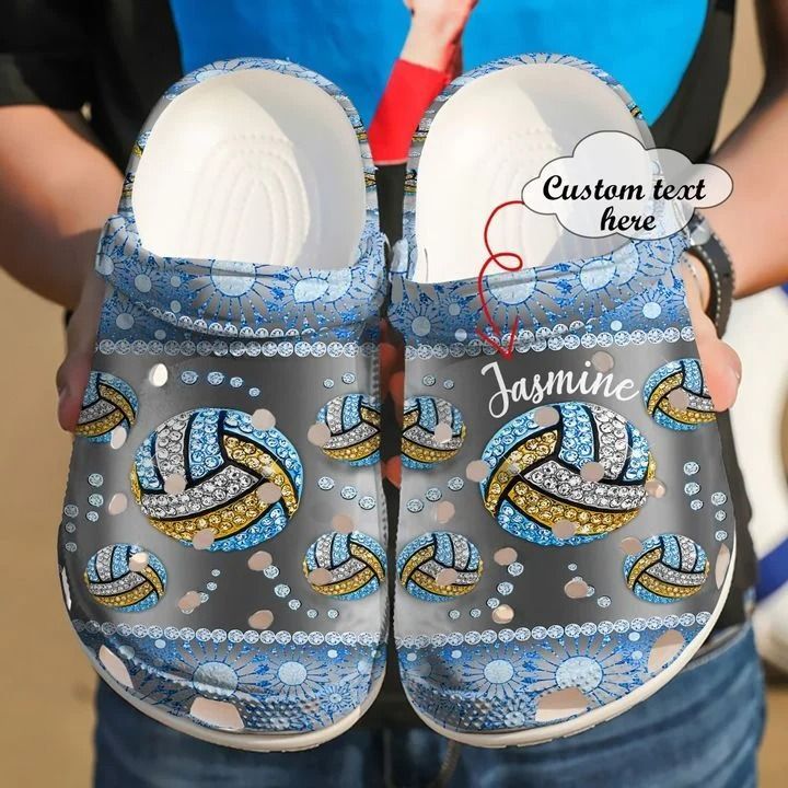 Volleyball Personalized Diamond Sku 2614 Crocs Crocband Clog Comfortable For Mens Womens Classic Clog Water Shoes Volleyball Personalized Diamond Sku 2614 Crocs Crocband Clog Comfortable For Mens Womens Classic Clog Water Shoes