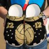 Volleyball Personalized Golden Sku 2621 Crocs Crocband Clog Comfortable For Mens Womens Classic Clog Water Shoes