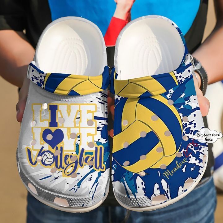 Volleyball Personalized Live Love Sku 2627 Crocs Crocband Clog Comfortable For Mens Womens Classic Clog Water Shoes Volleyball Personalized Live Love Sku 2627 Crocs Crocband Clog Comfortable For Mens Womens Classic Clog Water Shoes